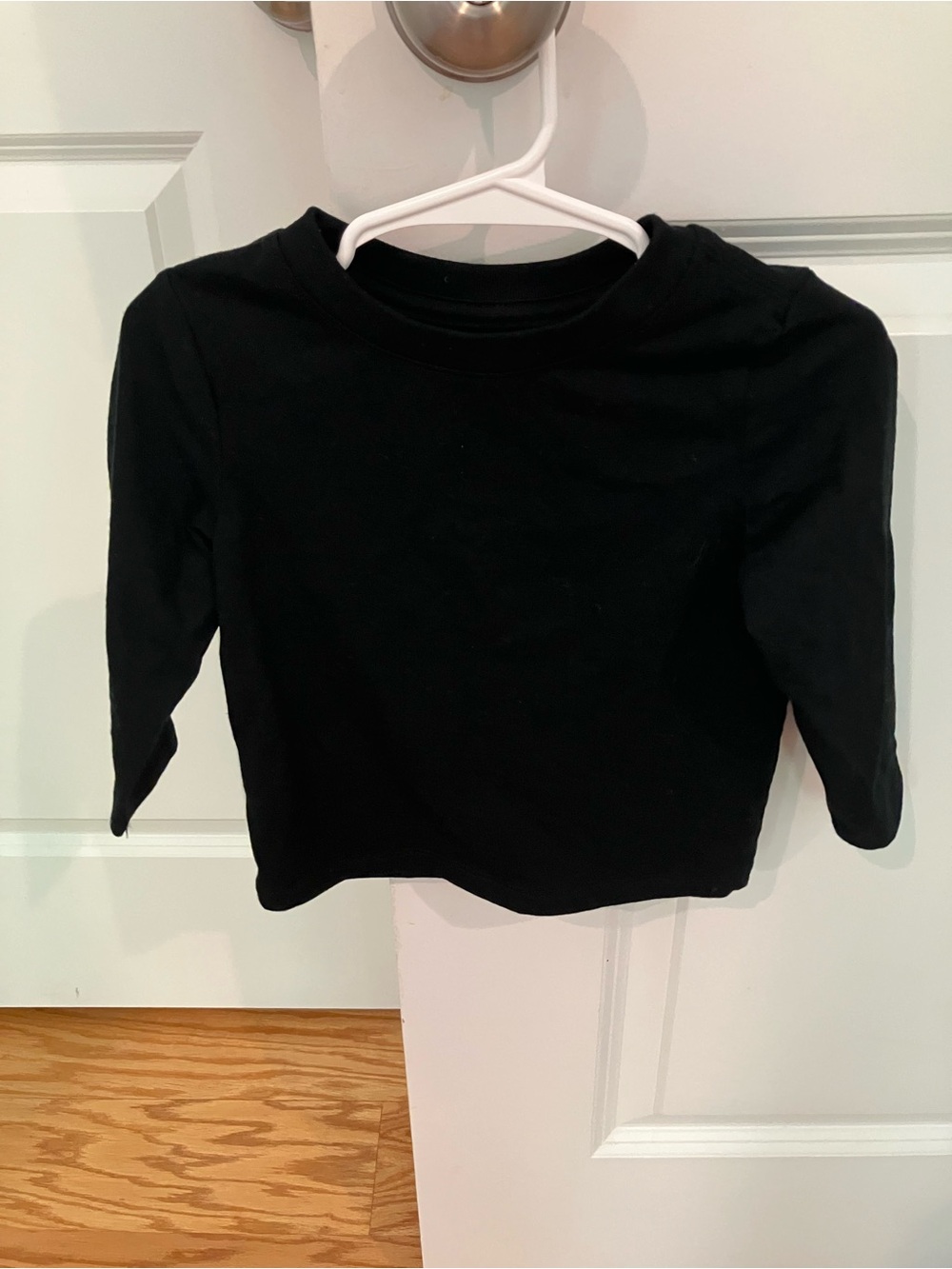 Cat & Jack Black Long-Sleeve Crewneck Top
